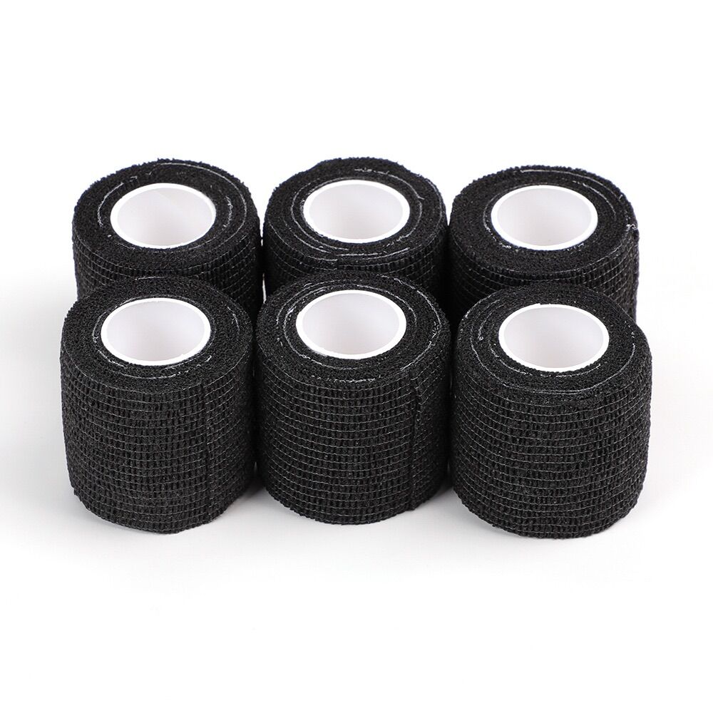 6 bọc vải  đen quấn tay cầm cho máy xăm