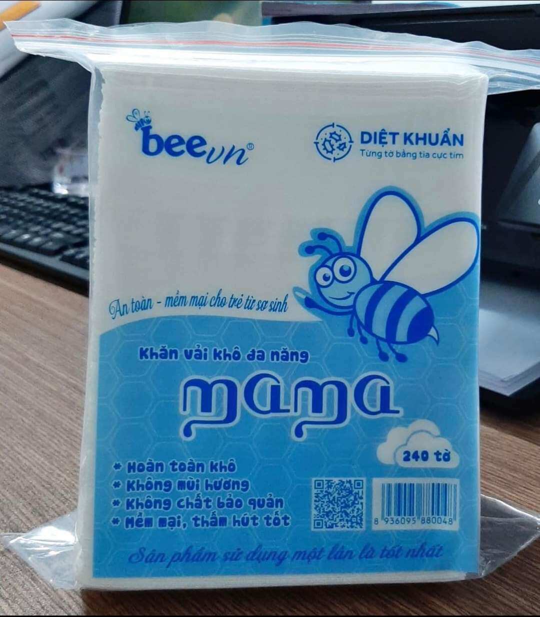 Khăn vải khô đa năng mama 240 tờ