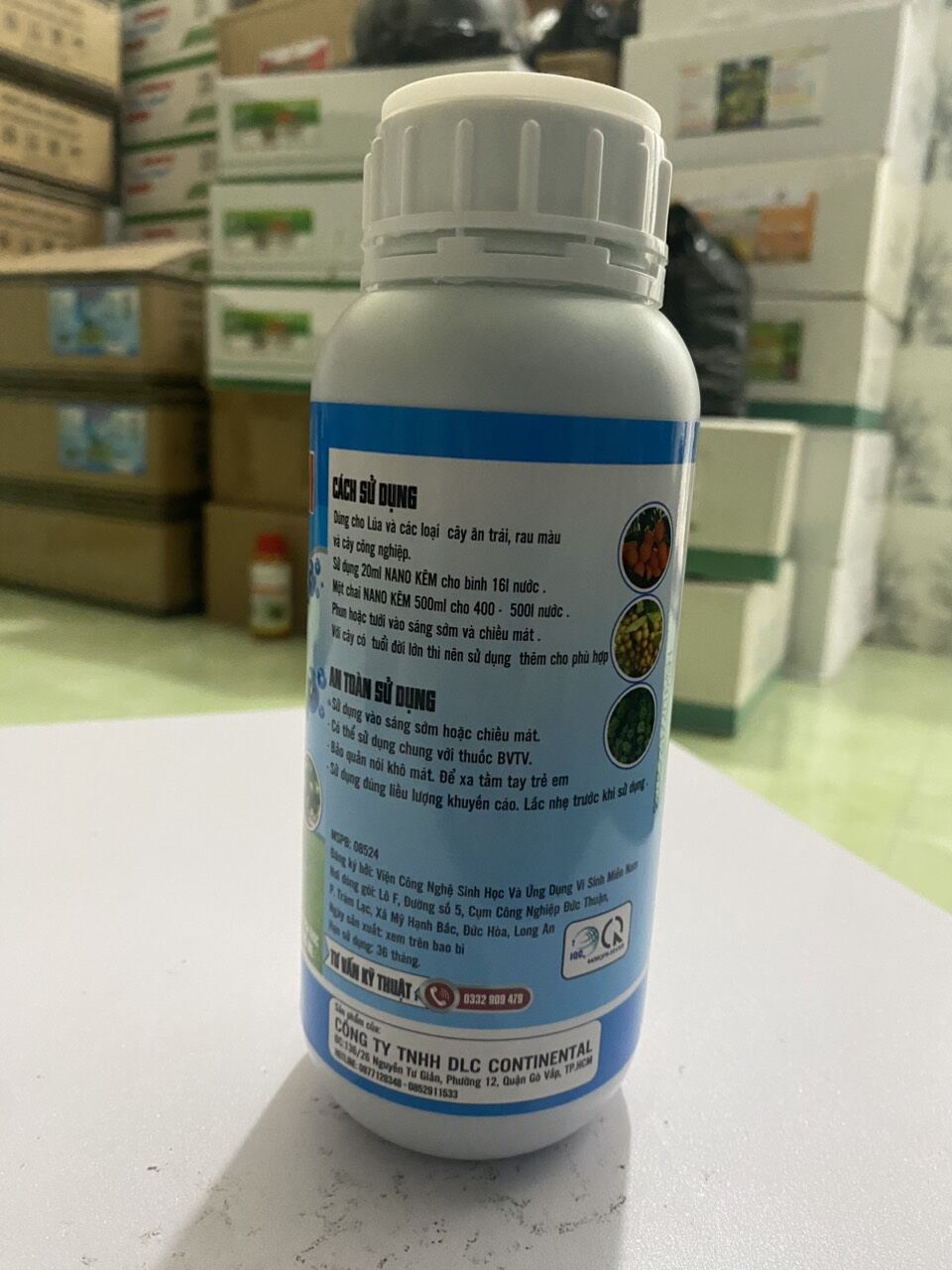Chế phẩm Nano Kẽm - Nano Zn chai 500ml