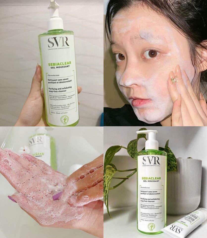 Sữa rửa mặt SVR Sebiaclear Gel Moussant cho da dầu 400ml