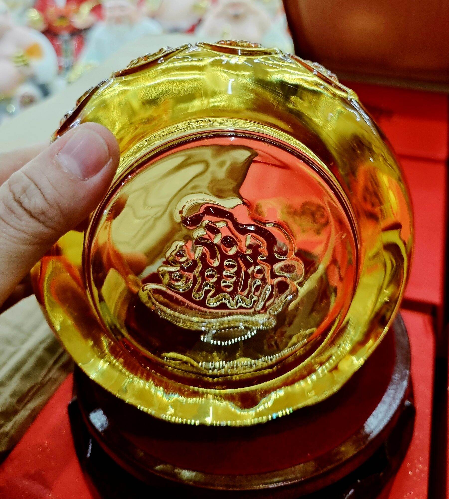 HỦ VÀNG TÀI LỘC - BÁT TỤ BẢO - SIZE LỚN 10CM
