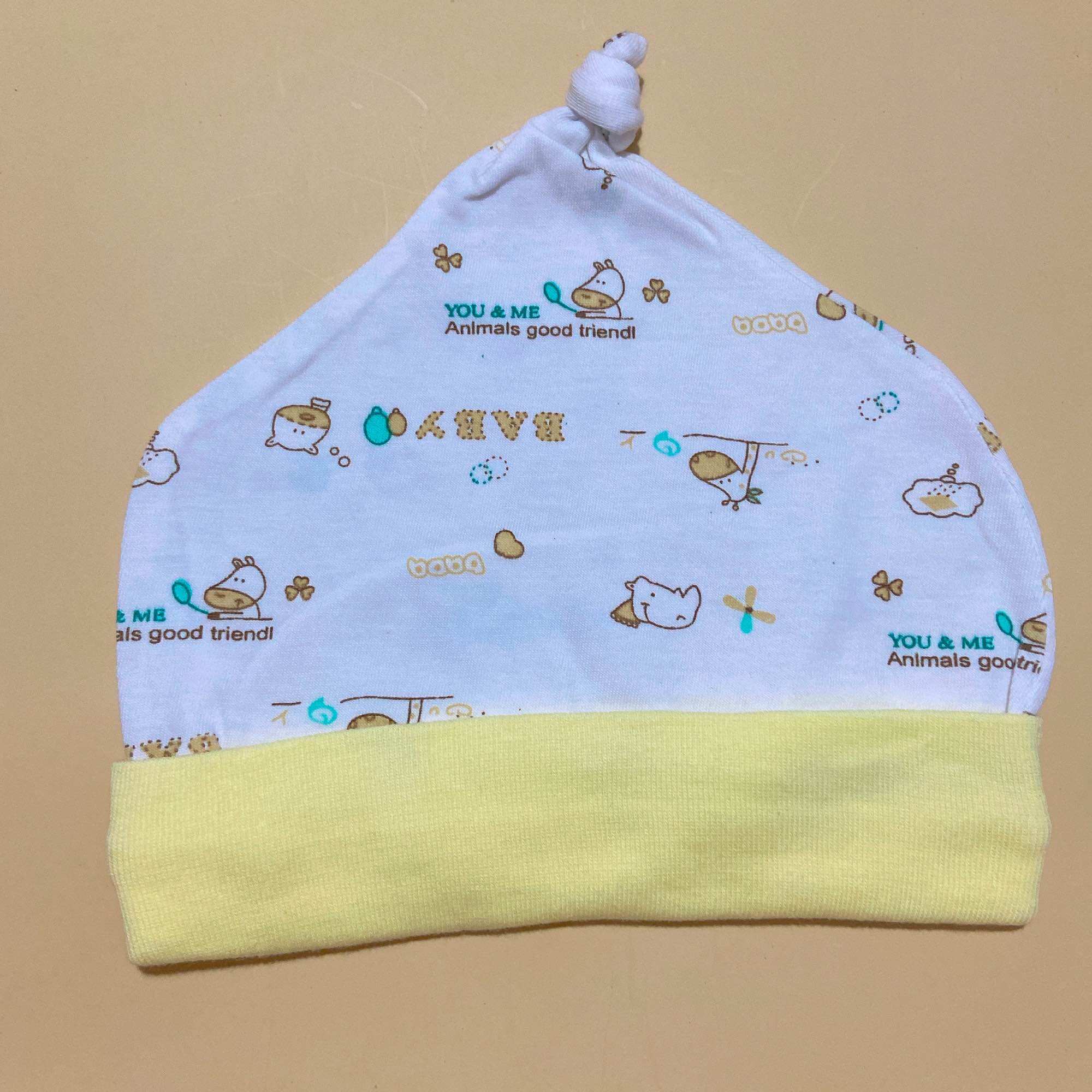 Mũ cotton bé trai/ gái sơ sinh