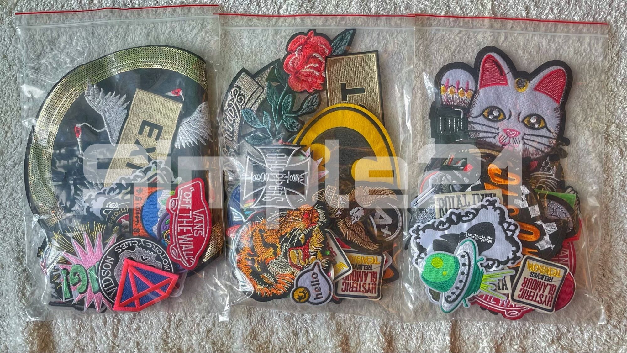 Combo 50 cái ngẫu nhiên patch sticker ủi quần áo