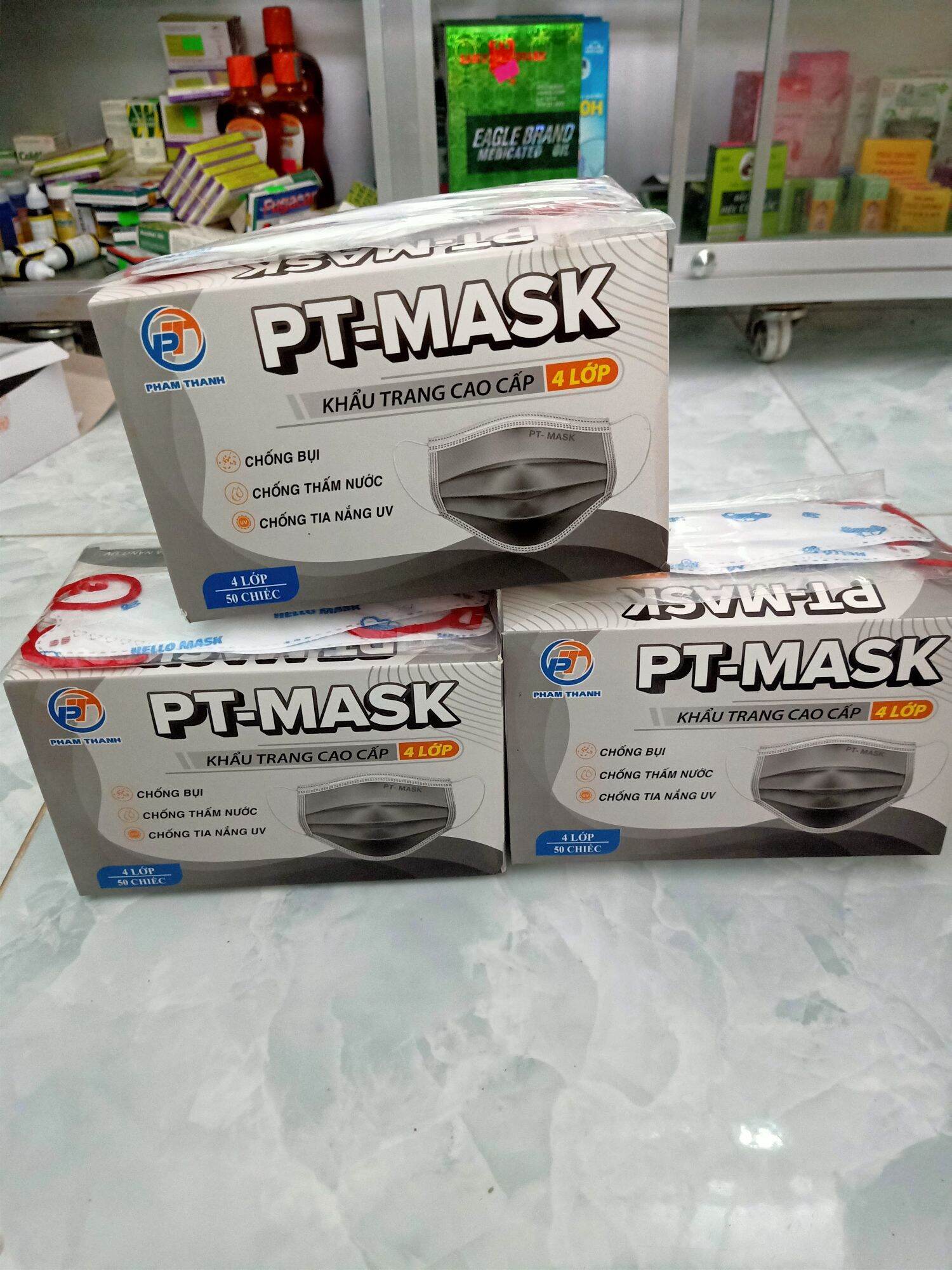 Khẩu trang PT-Mask 4 lớp hộp 50 cái
