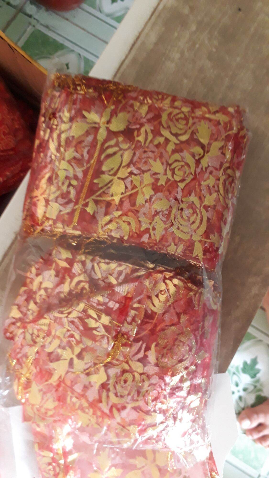 Combo 100 chiếc túi đỏ đựng trang sức