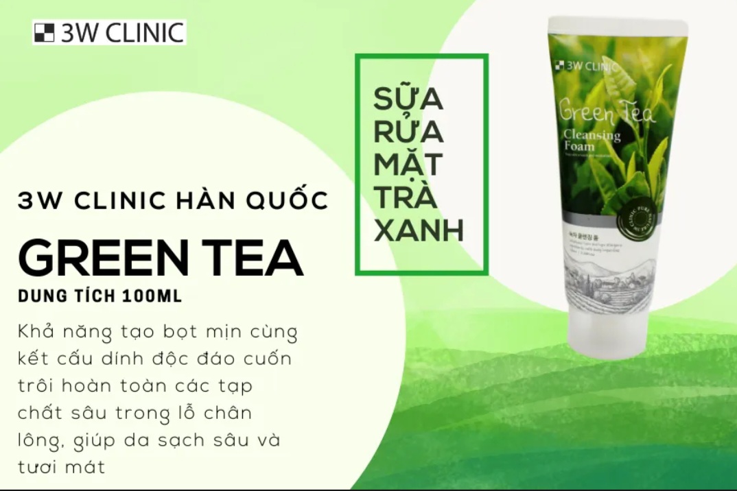 Sữa rửa mặt sạch sâu 3W CLINIC 100ML