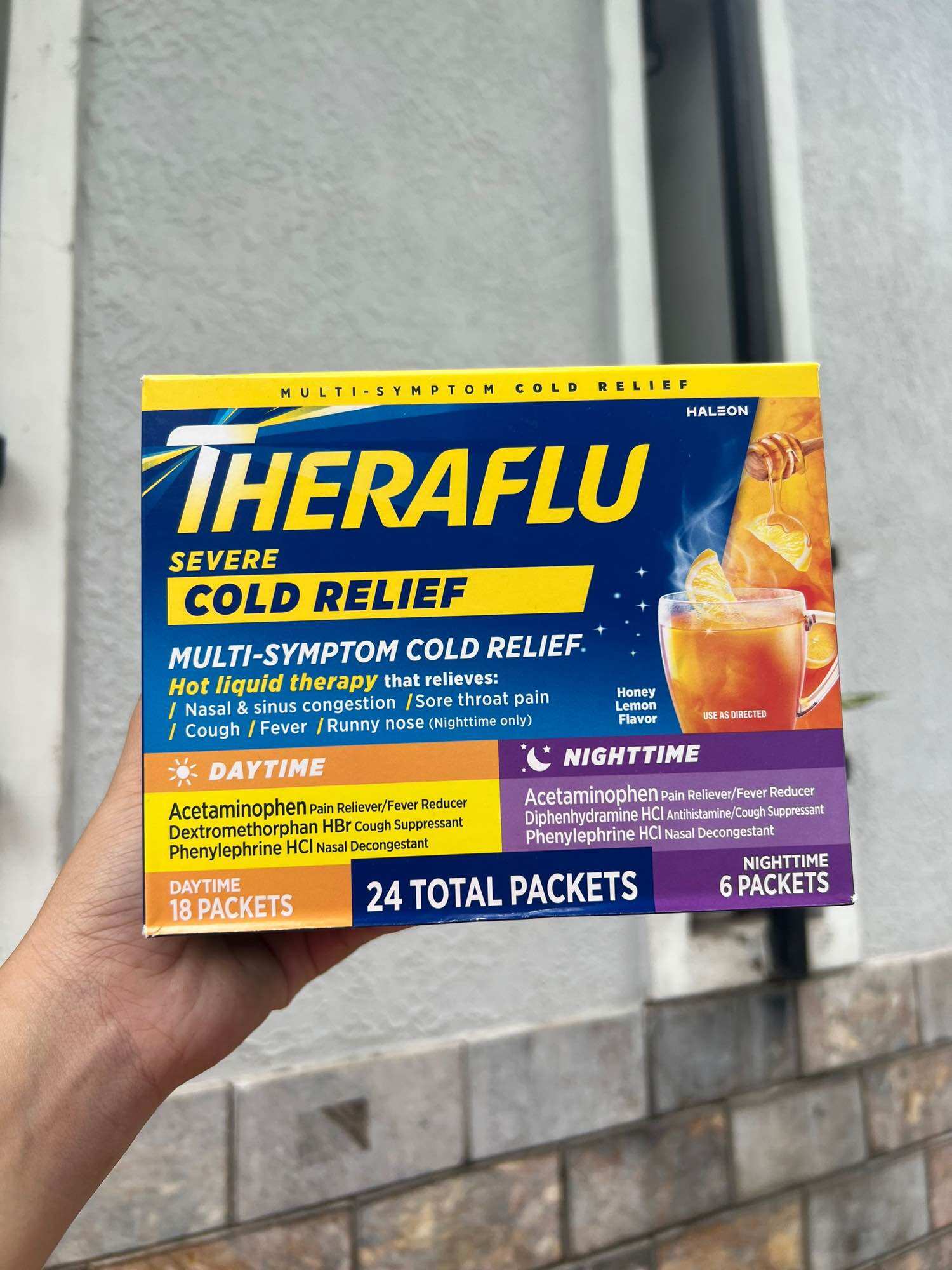 Theraflu Multi-Symptom + Nighttime Severe Cold & Cough  24 gói