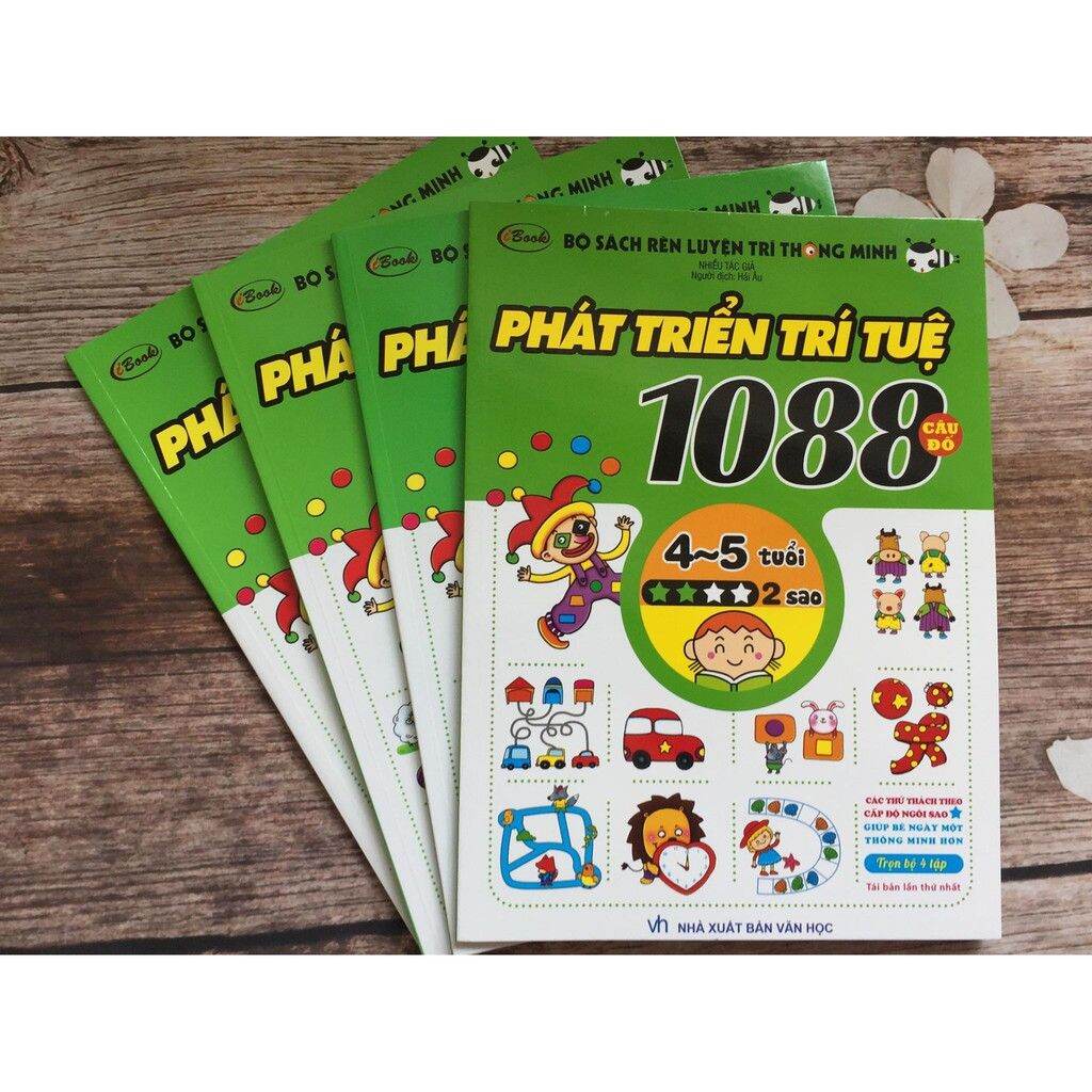 Combo 1088 câu đố phát triển trí tuệ 4-5 tuổi