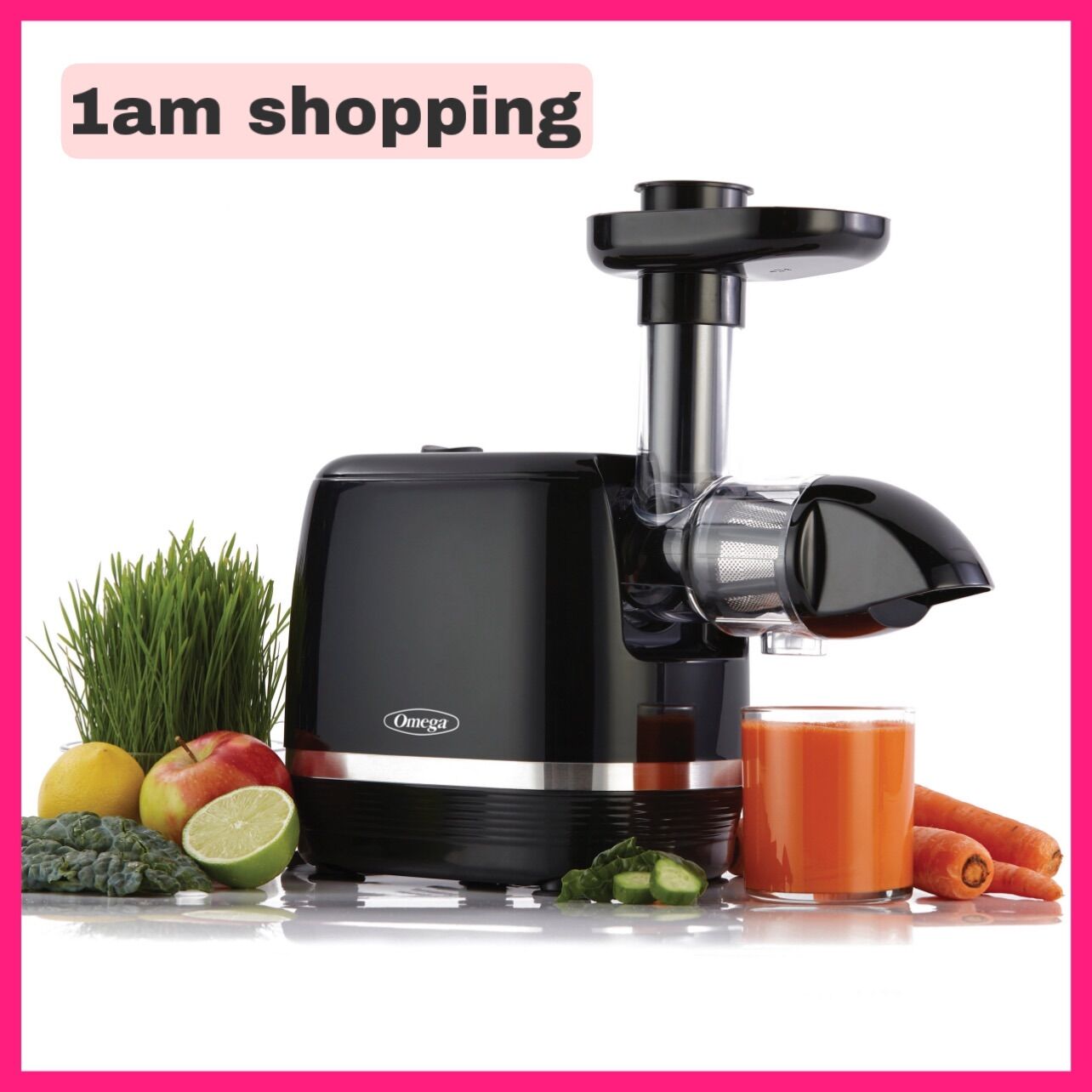 [CHÍNH HÃNG] Máy Ép Chậm Trục Ngang Omega H3000R-F COLD PRESS 365 Thương Hiệu Mỹ 🇺🇸 - Ép Trái Cây, Rau Củ Không Lo Kẹt Bã, Dễ Vệ Sinh