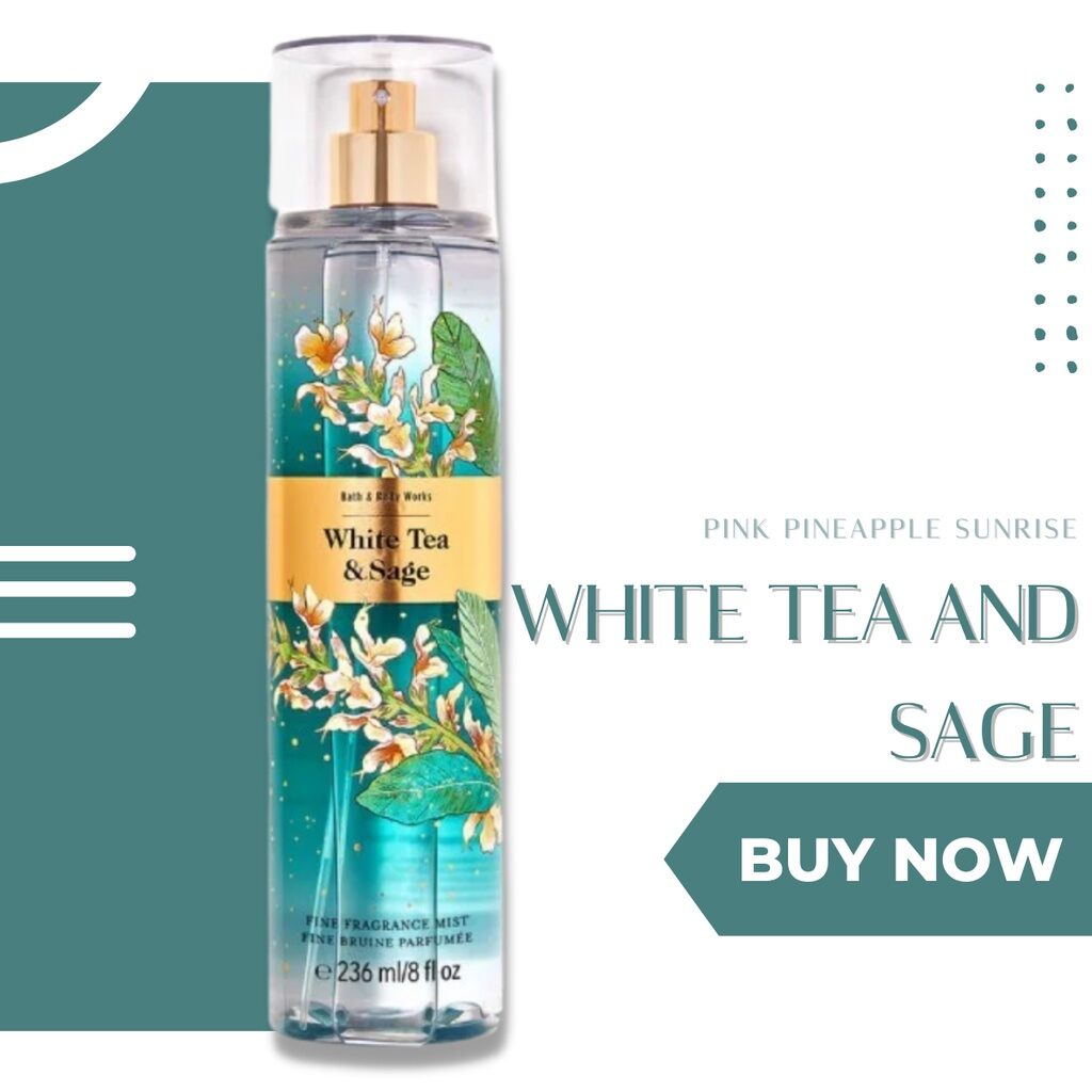 [AUTH] XỊT THƠM BODYMIST BATH&BODY WORKS WHITE TEA AND SAGE