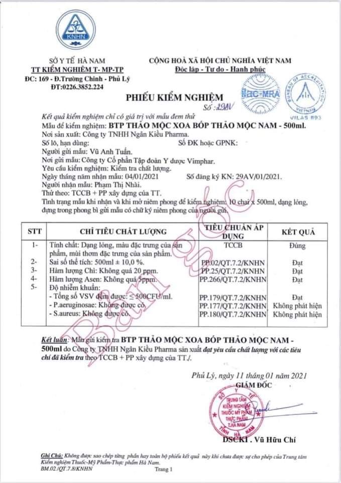 Xoa Bóp Thảo Mộc Nam