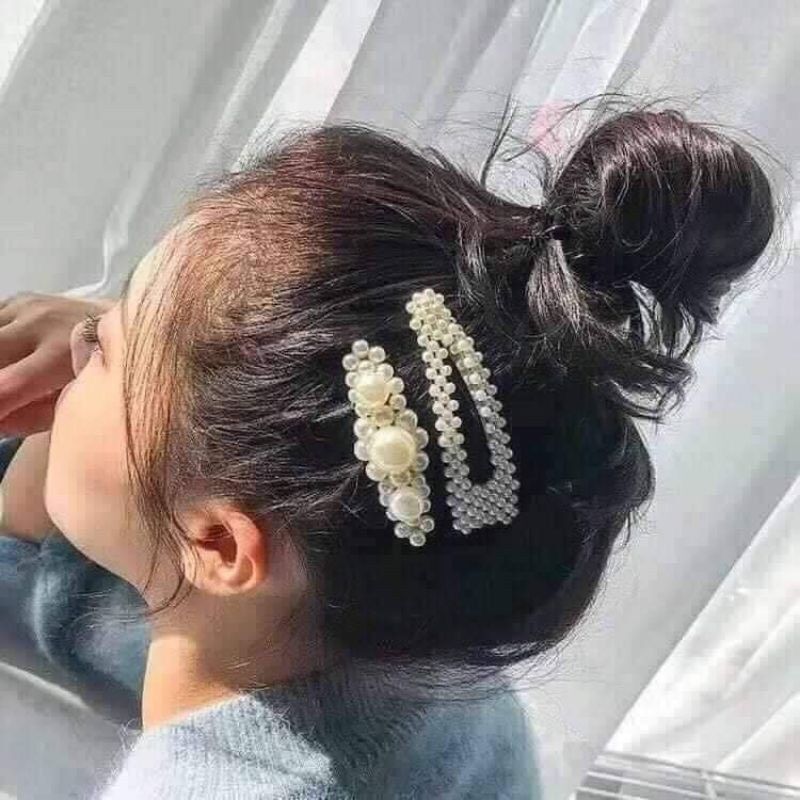 Kẹp Tóc Đính Hạt Nhiều Mẫu