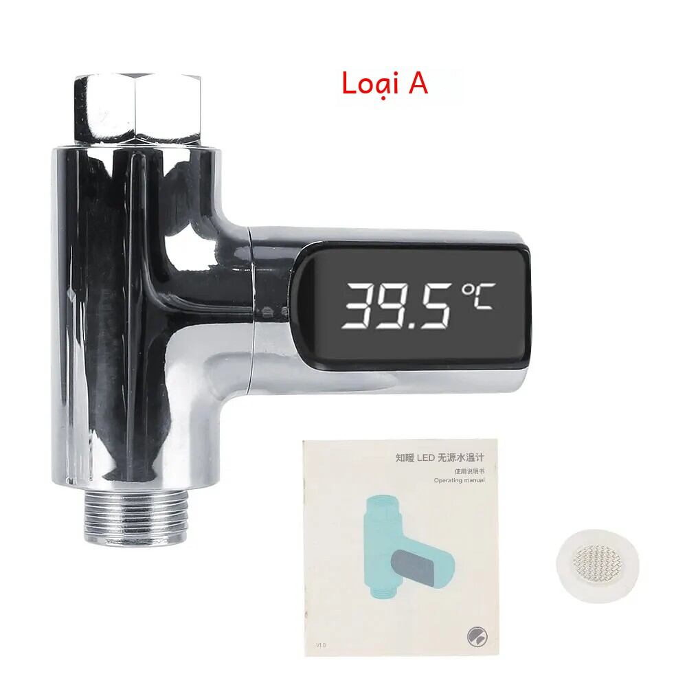 Bồn tắm nước nóng nhiệt độ nước màn hình điện nhà LED hiển thị vòi hoa sen nước Nhiệt kế tắm nhiệt độ mét