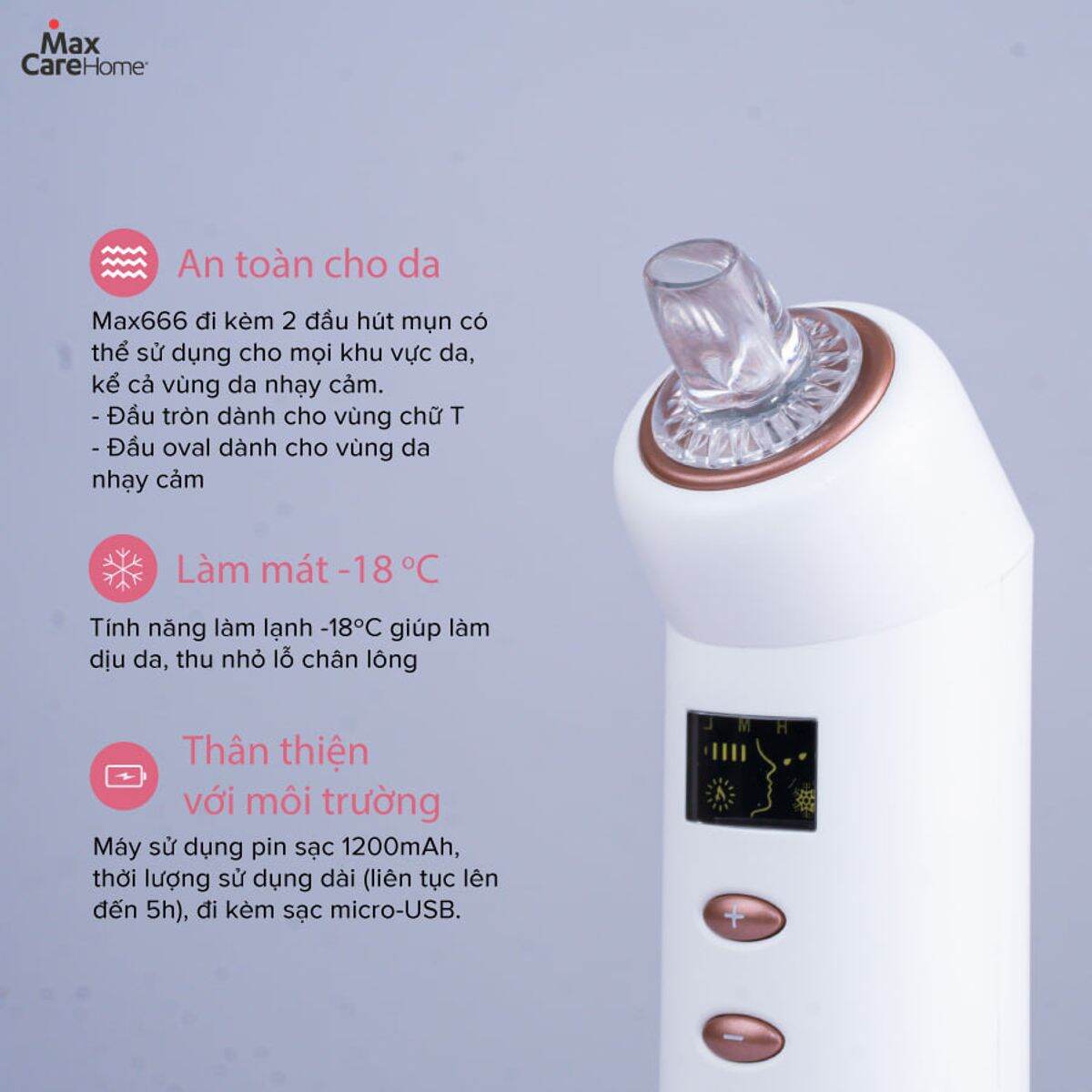 Máy hút mụn maxcare max666