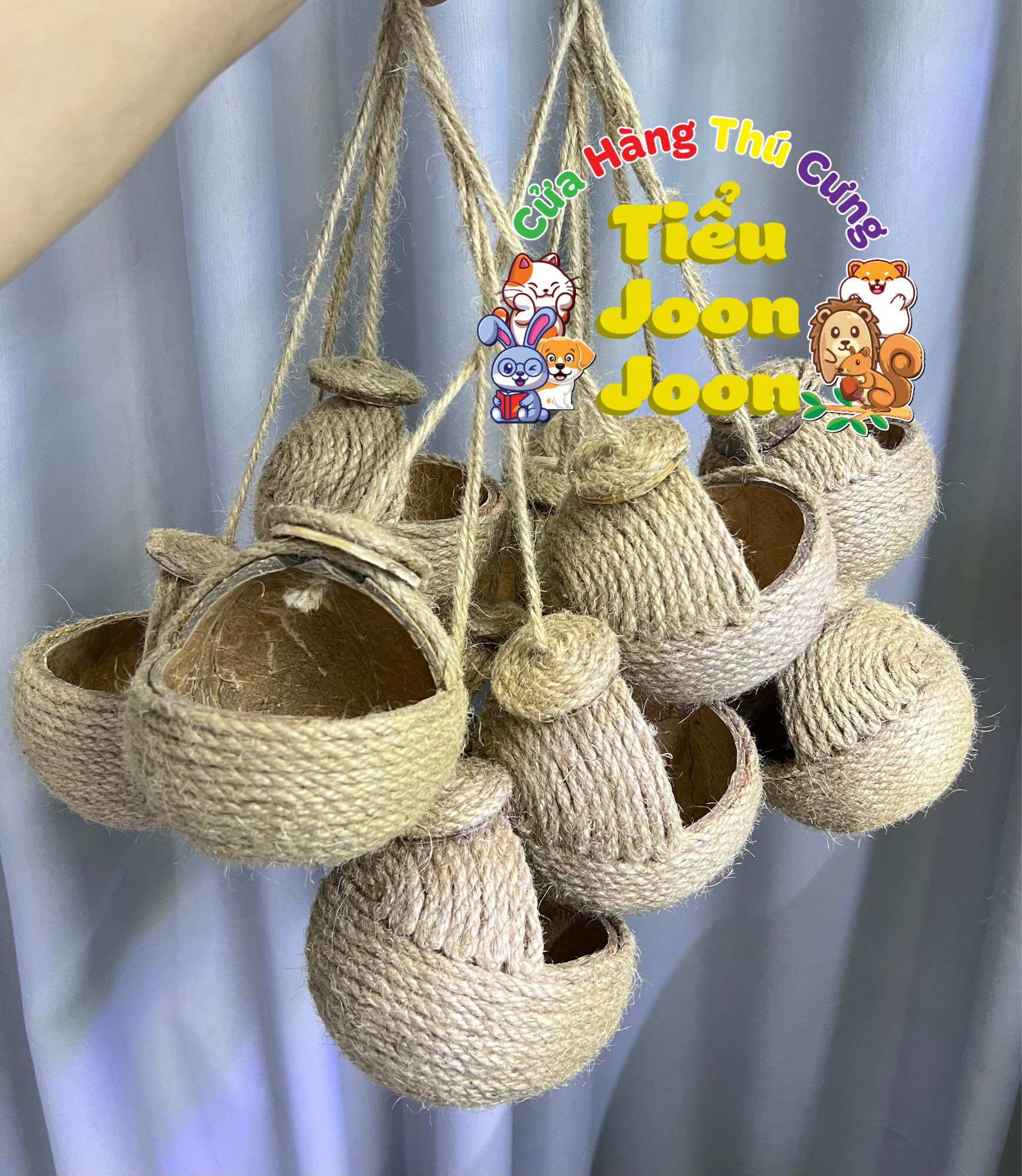 Tổ ngủ gáo dừa cho Hamster, sóc, chim cảnh