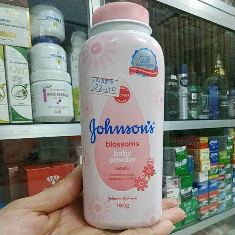 Phấn thơm rôm sảy baby johnsons 180g , an toàn cho da bé