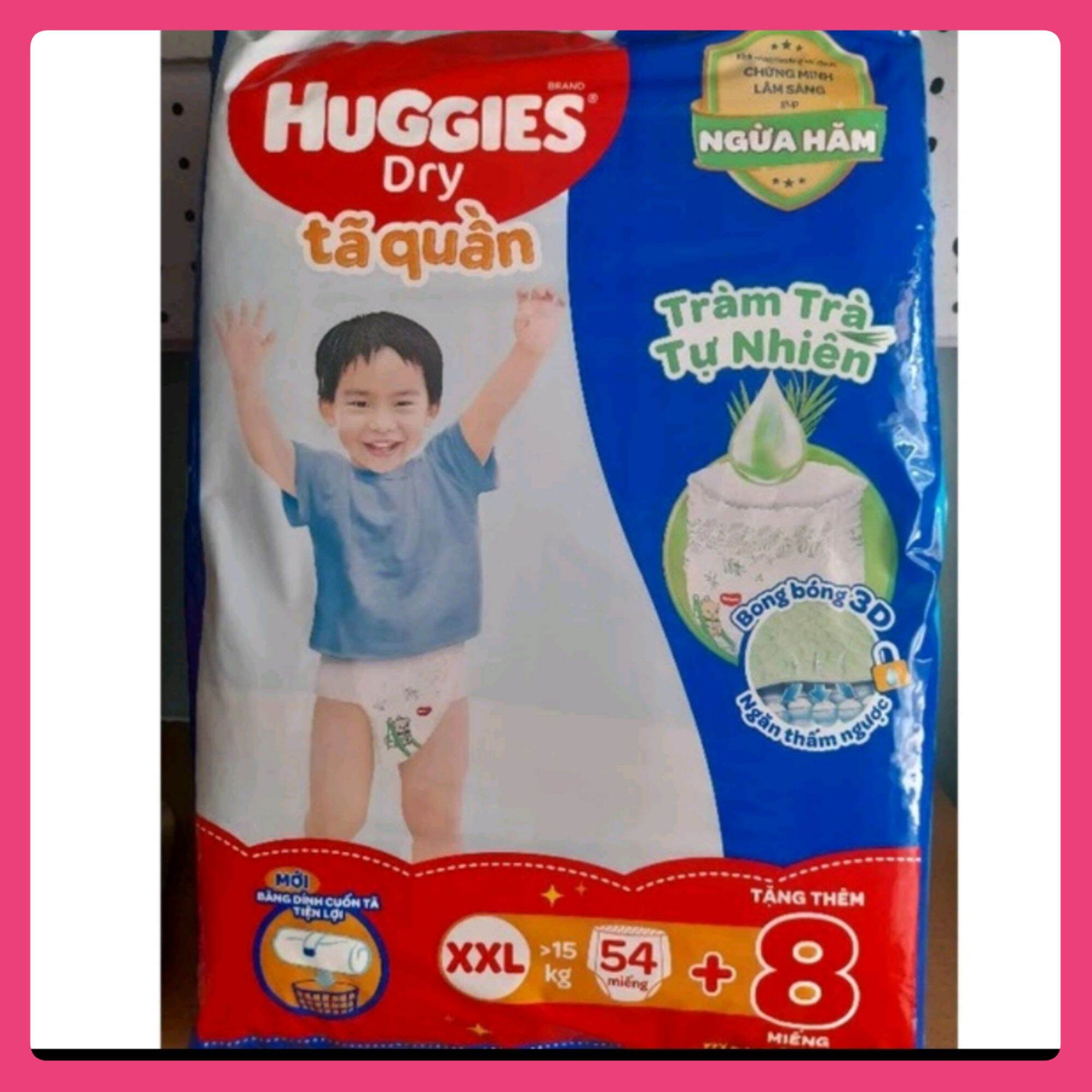 Tặng thêm 8 miếng_tã quần huggies size xxl54+8