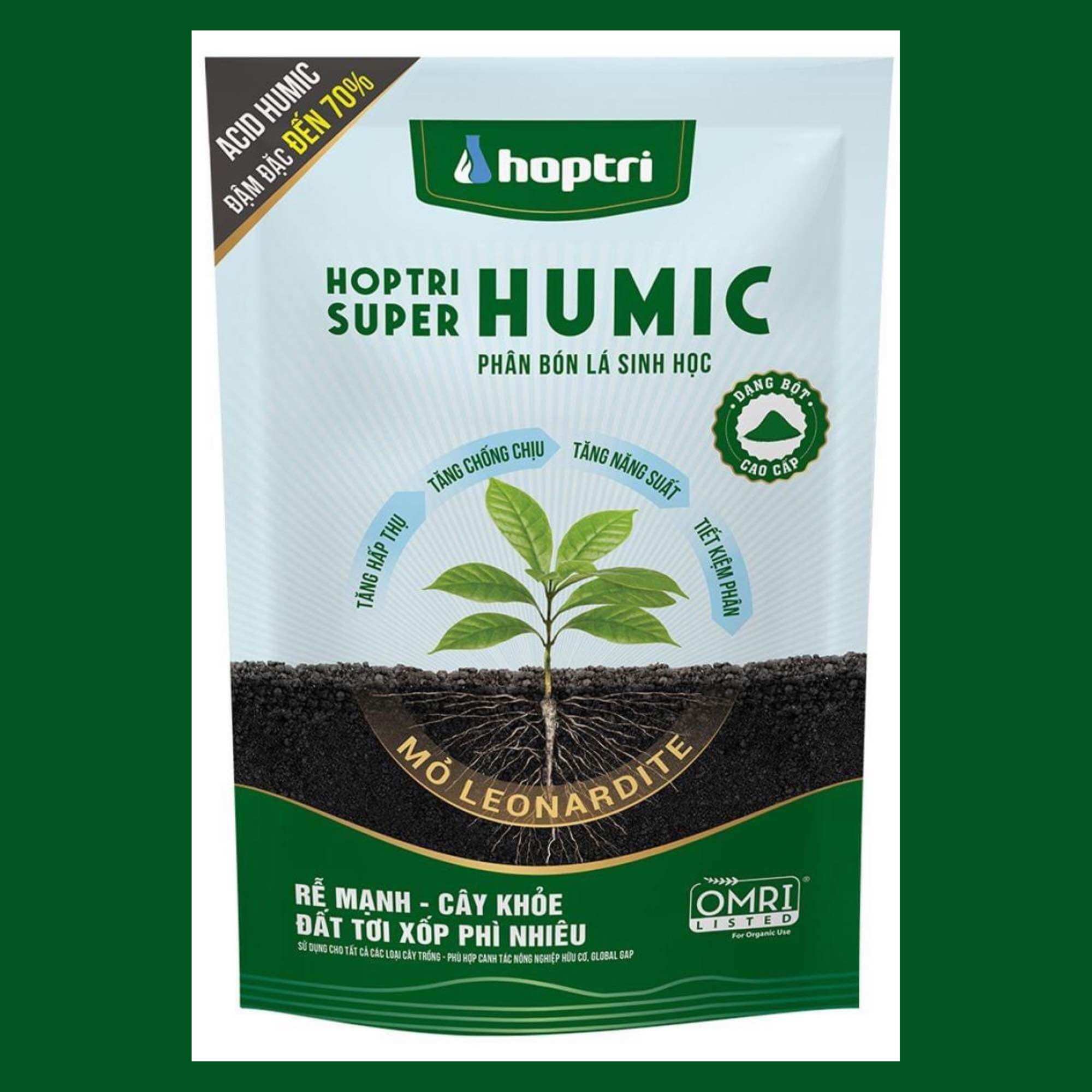 Humic hợp trí dạng bột - gói 1kg