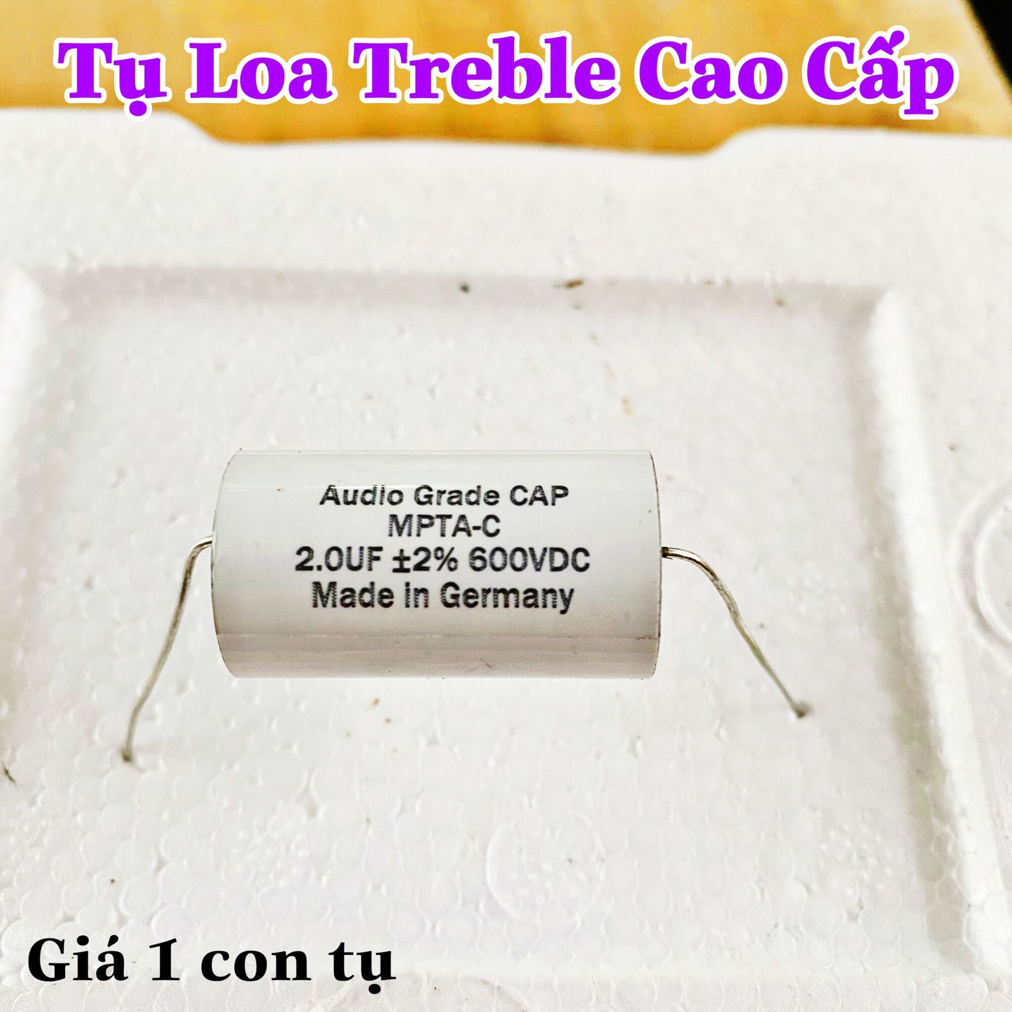 Tụ loa treble 2.0uf audio grade cap 600vdc