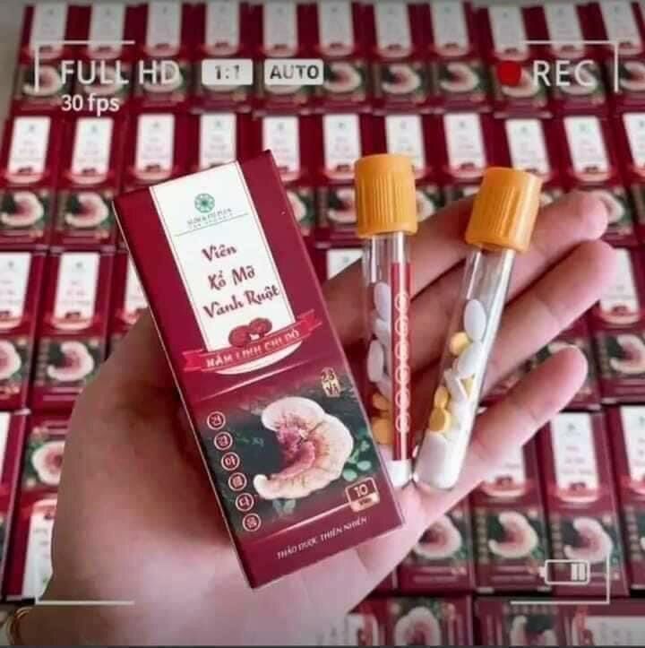 Xổ mỡ vành ruột linh chi đỏ