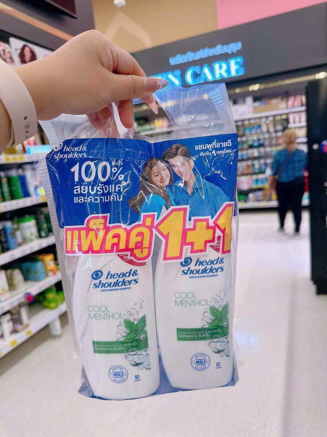 Set 2 chai dầu gội head & shoulders thái lan