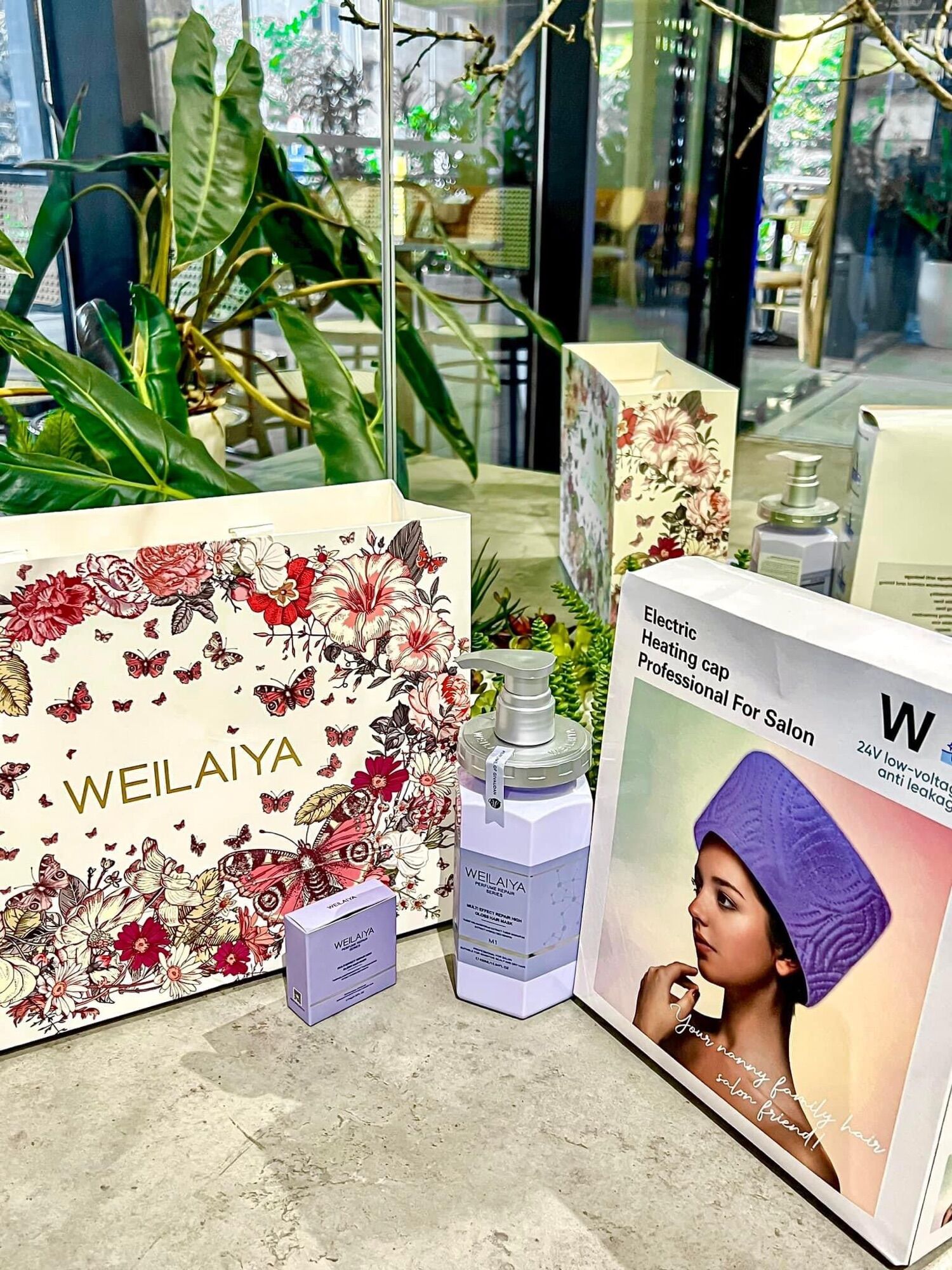 Hấp Tóc Weilaiya 450ml Tặng Kèm Mũ Hấp Chuẩn Salon