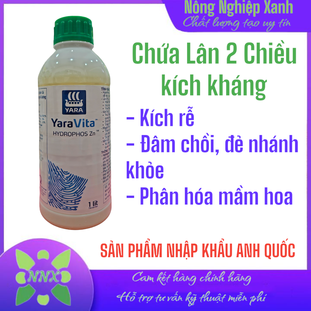 Phân bón lá pk trung vi lượng hydrophos zn - sản phẩm nhập khẩu anh quốc