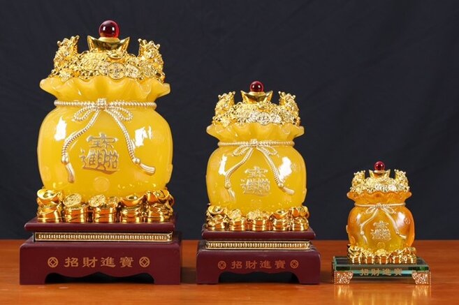 Túi tiền vàng kim bảo tài lộc