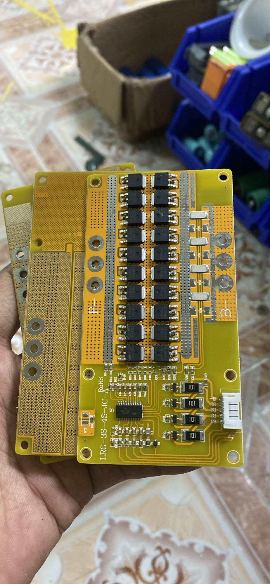 Mạch BMS 4S 12.8V 150A pin sắt