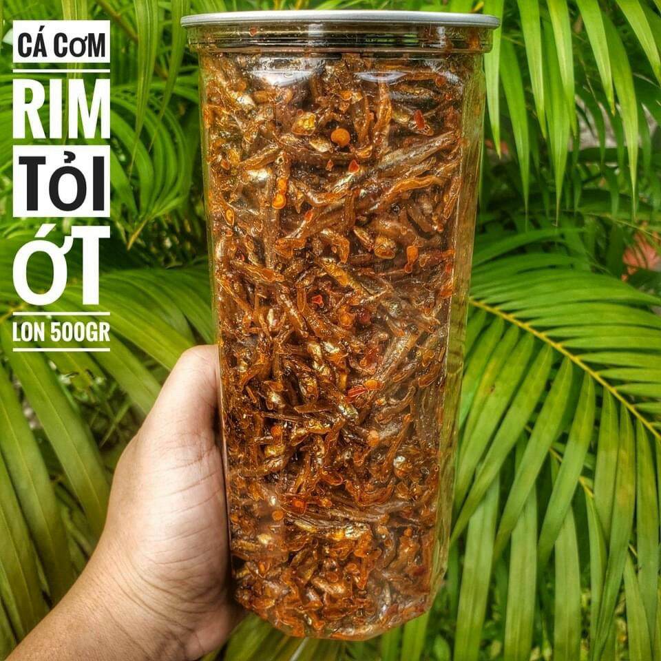 Cá cơm rim tỏi ớt 500gr
