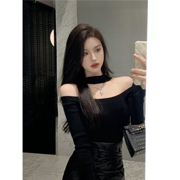 ÁO BẸT VAI KÈM CHOCKER SIÊU XINH P222