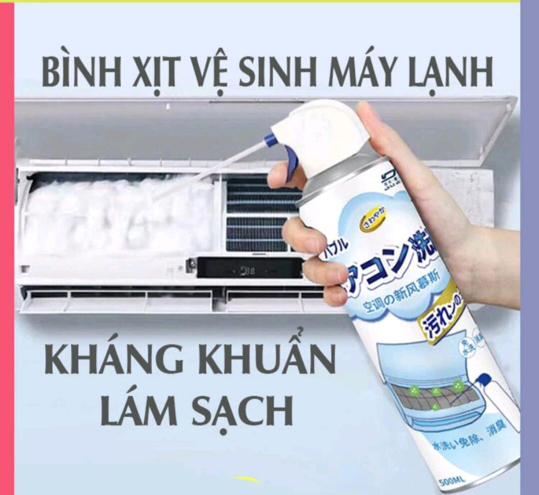 bình xịt vệ sinh máy lạnh điều hòa giàn lạnh gia đình