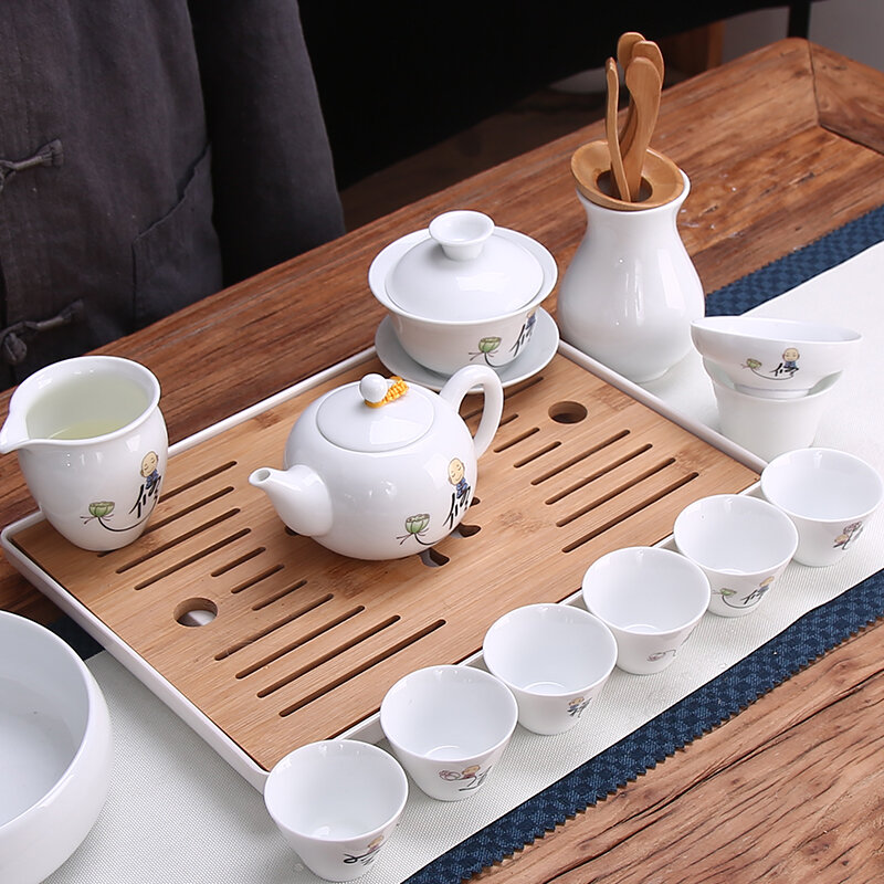 Tea Strainer Ceramic Kung Fu Tea Set Accessories Dehua Ceramic Whiteware Tea Filter Nylon Mesh Creative Tea Filter Tea Infuser
