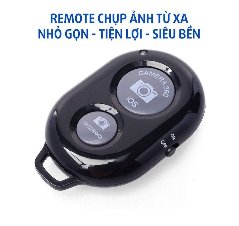 Nút Remote Shutter - Nút Bấm Bluetooth Điều Khiển Từ Xa Chụp Ảnh Tự Động Cho Smartphone, Iphone, Ipad