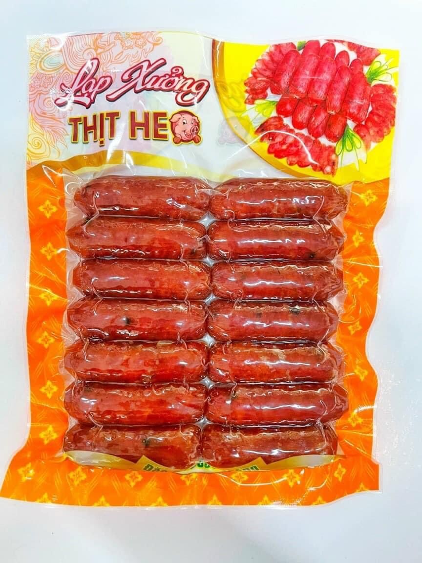Lạp xưởng Heo tiêu đen siêu nạc gói 500gr