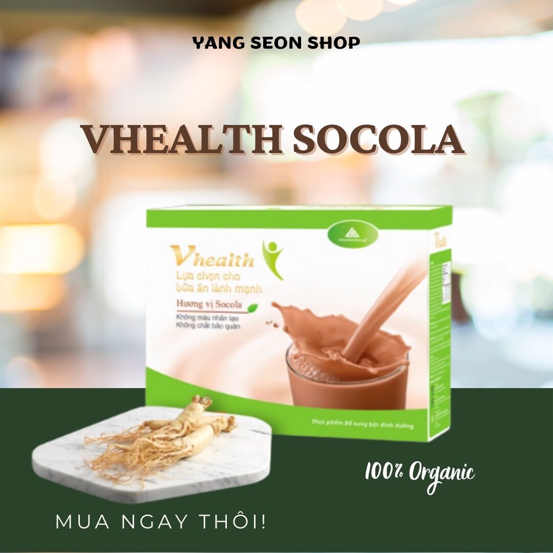 Vhealth Hương vị Socola - Bữa ăn dinh dưỡng lành mạnh