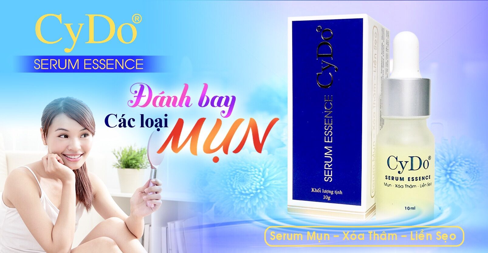 [HCM]SERUM CYDO ESSENCE MỤN XOÁ THÂM MỜ SẸO 10ML