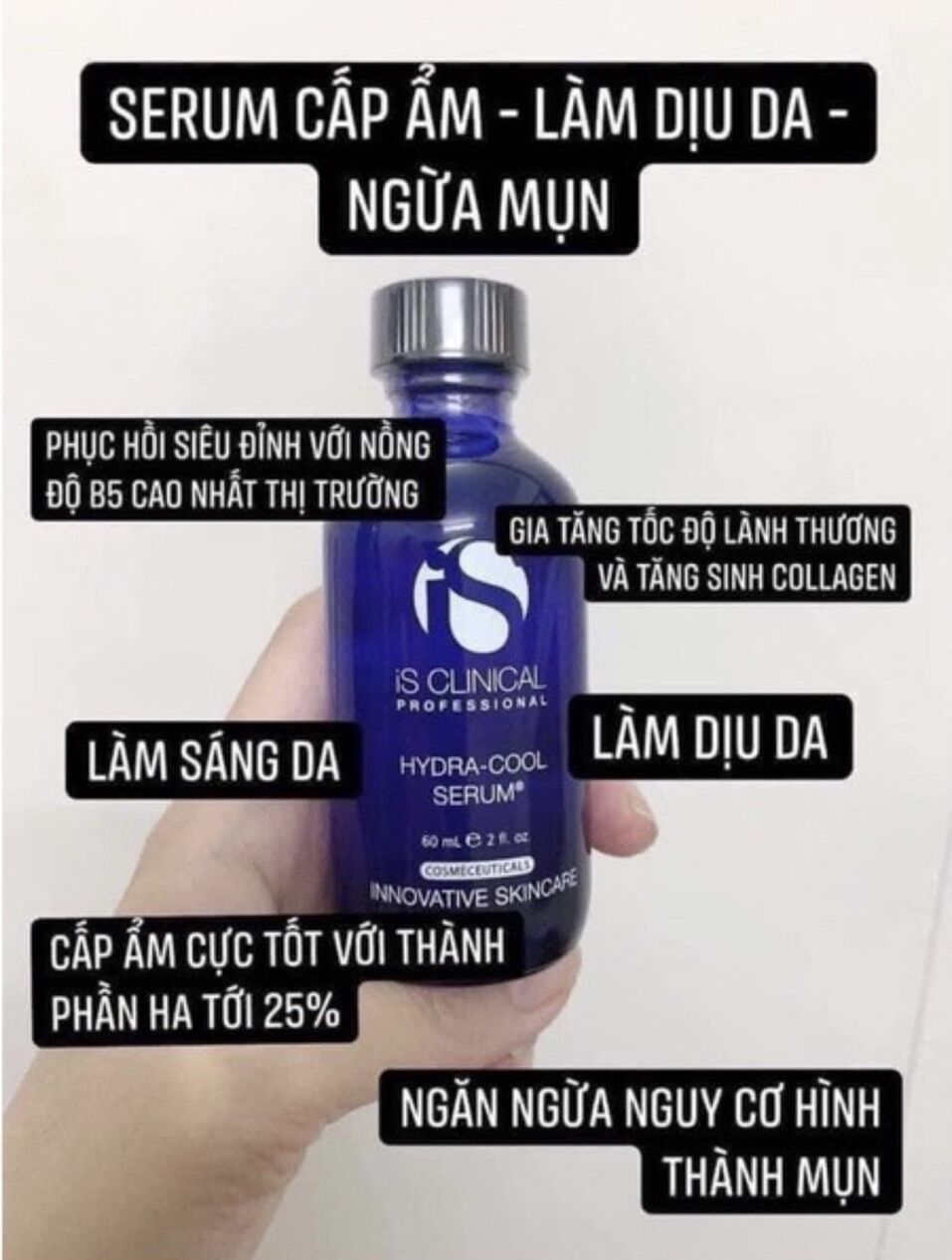⭐️ Serum dưỡng ẩm phục hồi da B5 Is Clinical Hydra Cool Serum 60ml 30ml