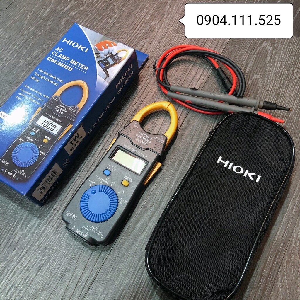 Ampe kìm đo dòng AC Hioki CM-3289 (1000A True RMS)