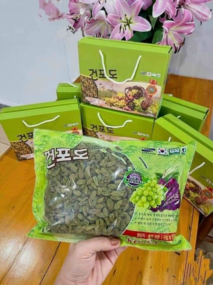 🍇🍇🍇 NHO KHÔ HÀN QUỐC HỘP 1KG 🍇🍇