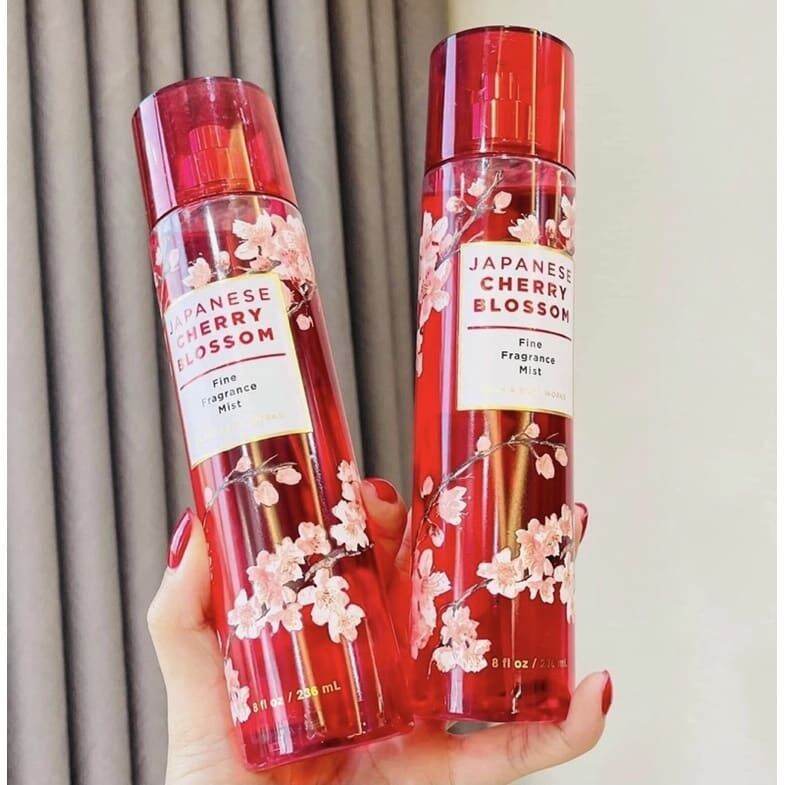 Xịt thơm JAPANESE CHERRY BODY MIST Bath and Body Works Chai 236ml/20ml/10ml