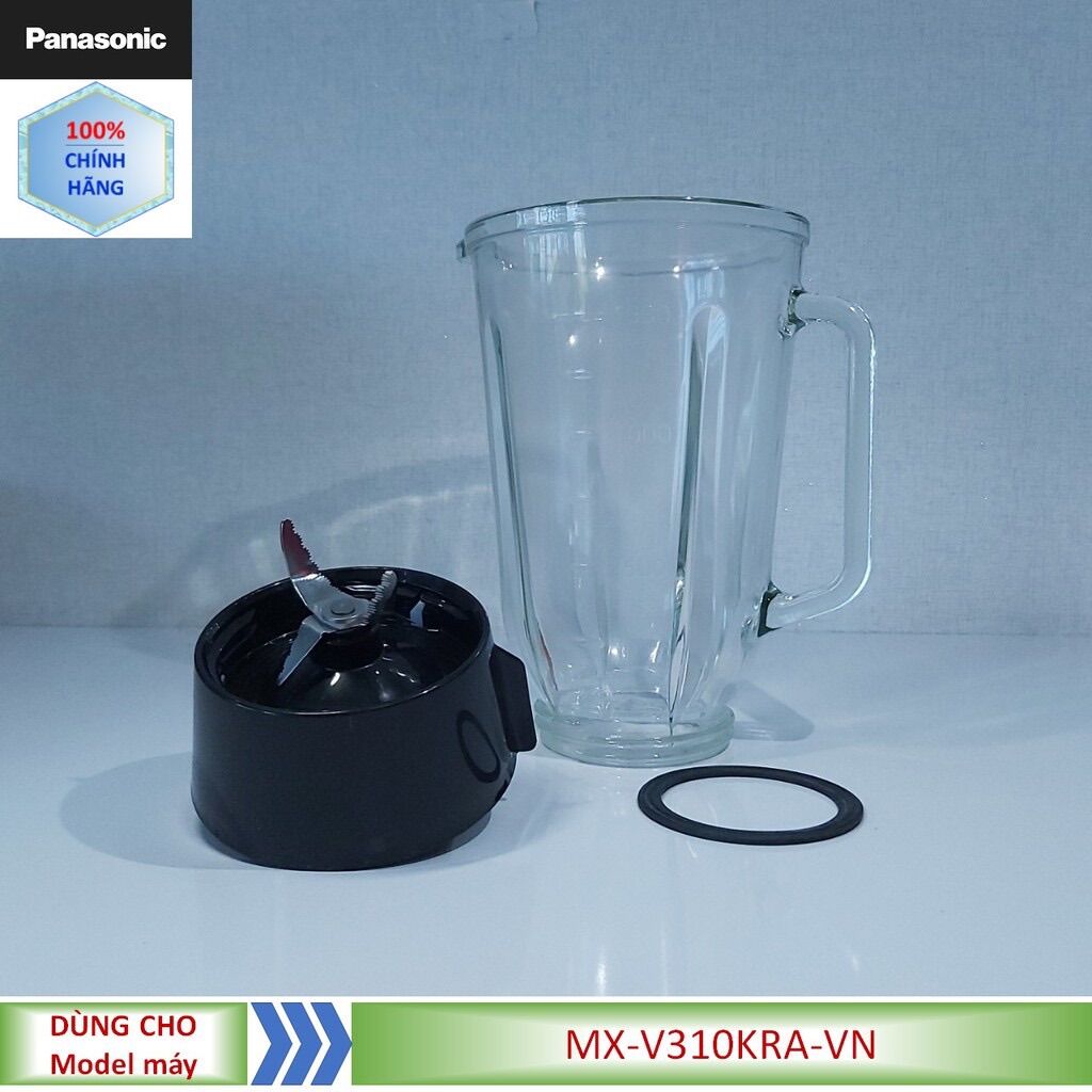 Phụ kiện ly, cối thủy tinh xay sinh tố máy xay panasonic mx-v310// mx-v310kra // mx-v310kra-vn