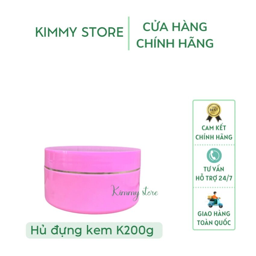 Lẻ hủ đựng kem 200g màu trắng đục