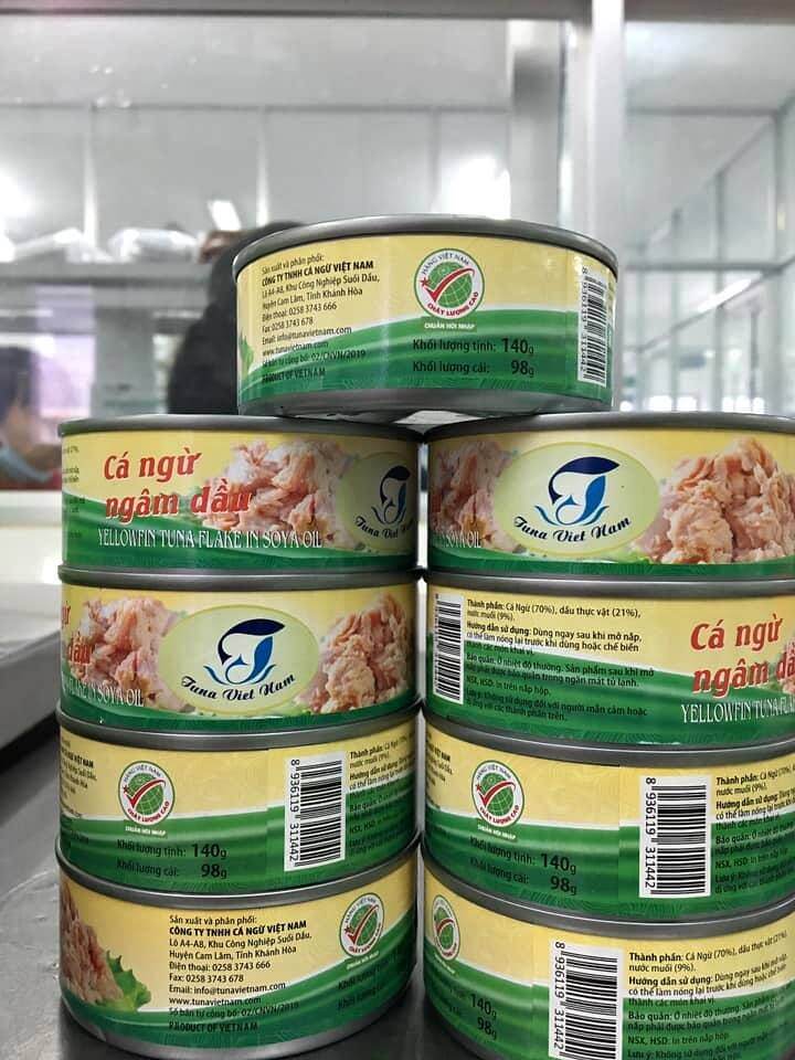 48 lon cá ngừ ngâm dầu 120-140g (thịt xé)