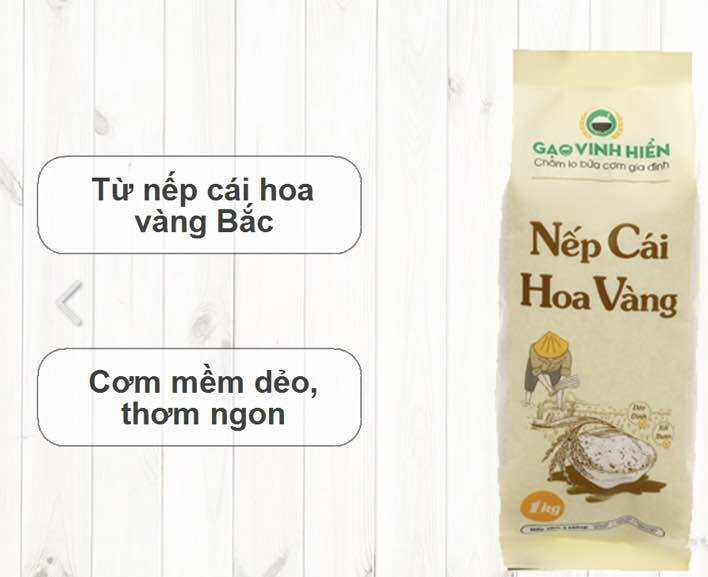 Nếp cái hoa vàng túi 1ki tặng thêm quà