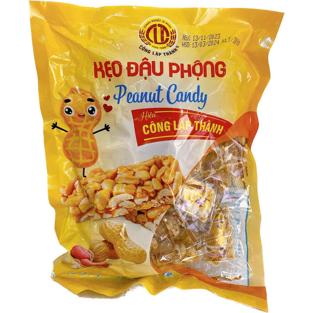 [ KẸO ĐẬU PHỘNG MẠCH NHA NGÀY TẾT ] Combo 2 Bịch ( mỗi bịch 300gr) Kẹo đậu phộng đặc sản Sóc Trăng Tân Lập Thành (Date: 03 tháng)-[ 12.12 Hot Deals ] Có lựa chọn số lượng lẻ khi thanh toán.