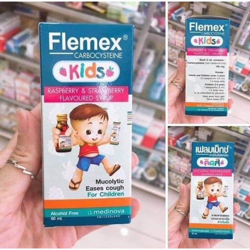 Siro hết ho long đơm Flemex Kids thái lan