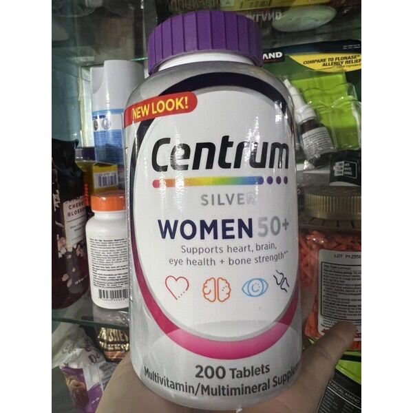 Vitamin Tổng Hợp Centrum Silver nam nữ Men và women 50+ 200v