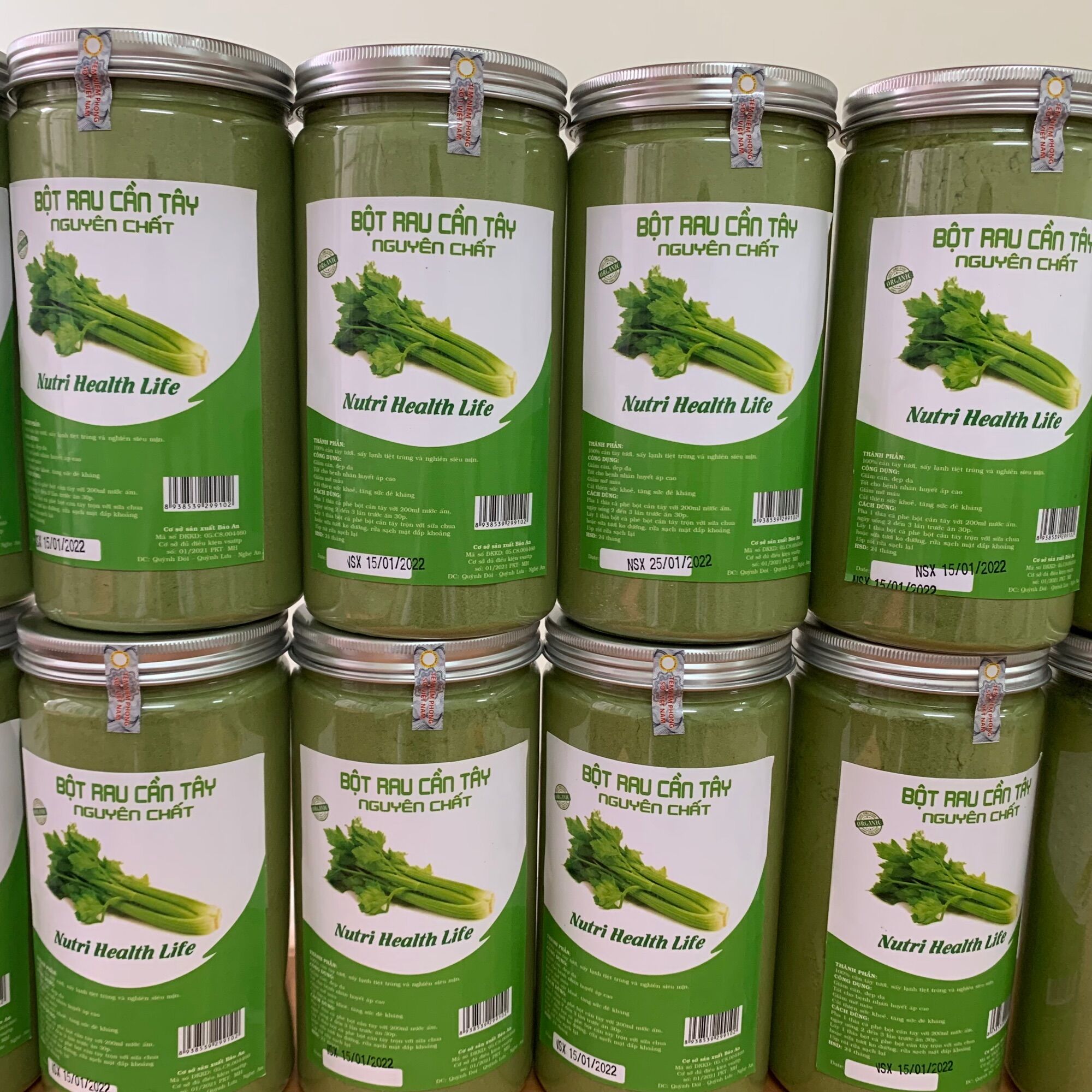 Bột cần tây nguyên chất sấy lạnh hộp 500g