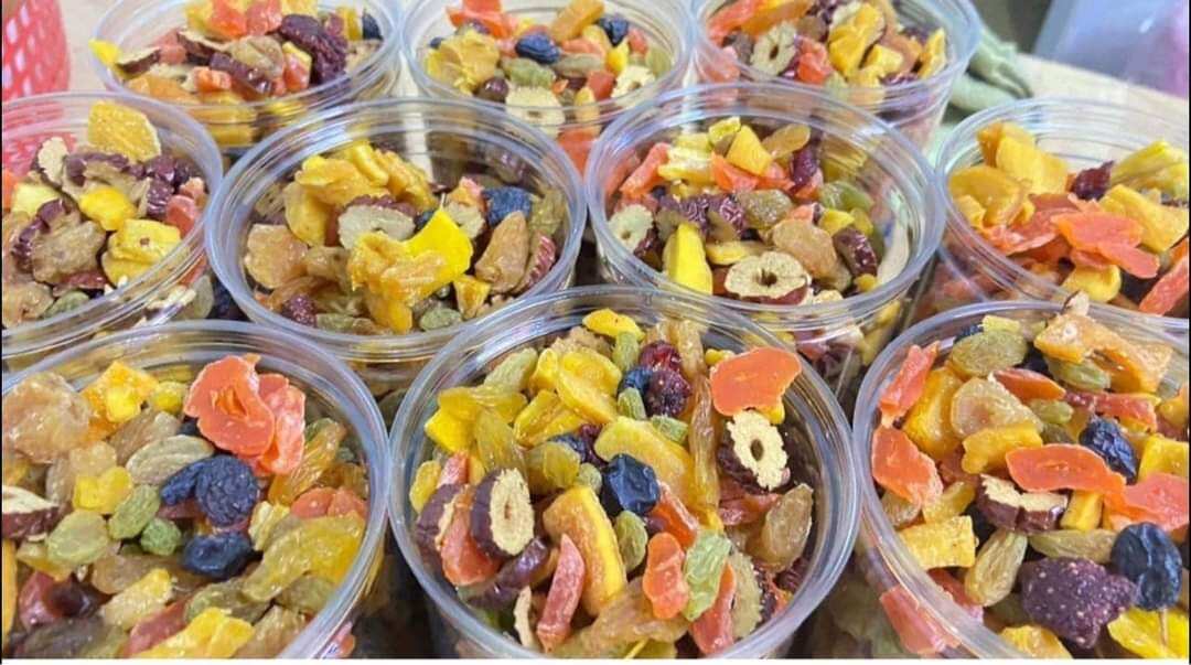 trái cây tươi sấy dẻo thập cẩm (hũ 300gr) date mới
